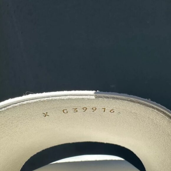 Chanel White Embroidery CC Logo Slide Slip Sandal Mule Flat Full Set Size 36.5 - Picture 8 of 10